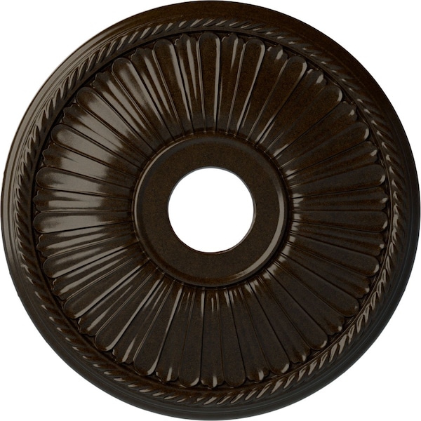 Ekena Millwork Berkshire Ceiling Medallion (Fits Canopies up to 6 3/8"), 20 1/8"OD x 3 7/8"ID x 1 7/8"P, Bronze CM20BE1BZS - main